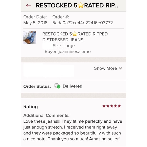 Ripped Acid Washed Distressed Jeans - Picture 7 of 8